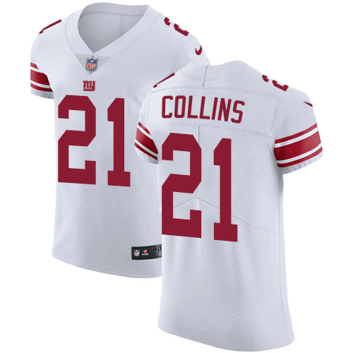 Nike Giants #21 Landon Collins White Men's Stitched NFL Vapor Untouchable Elite Jersey